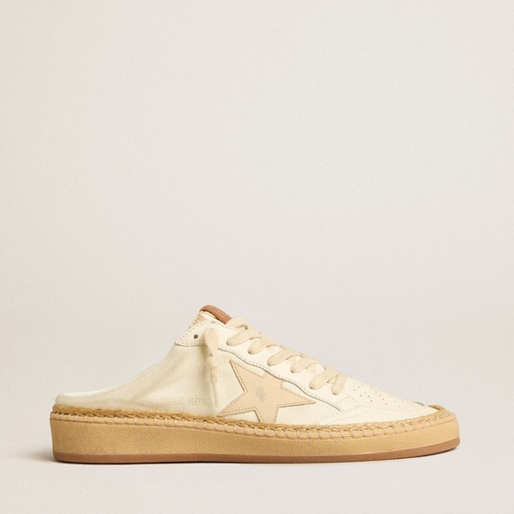Golden Goose Cream and Tan Sneakers - Picture 1 of 6